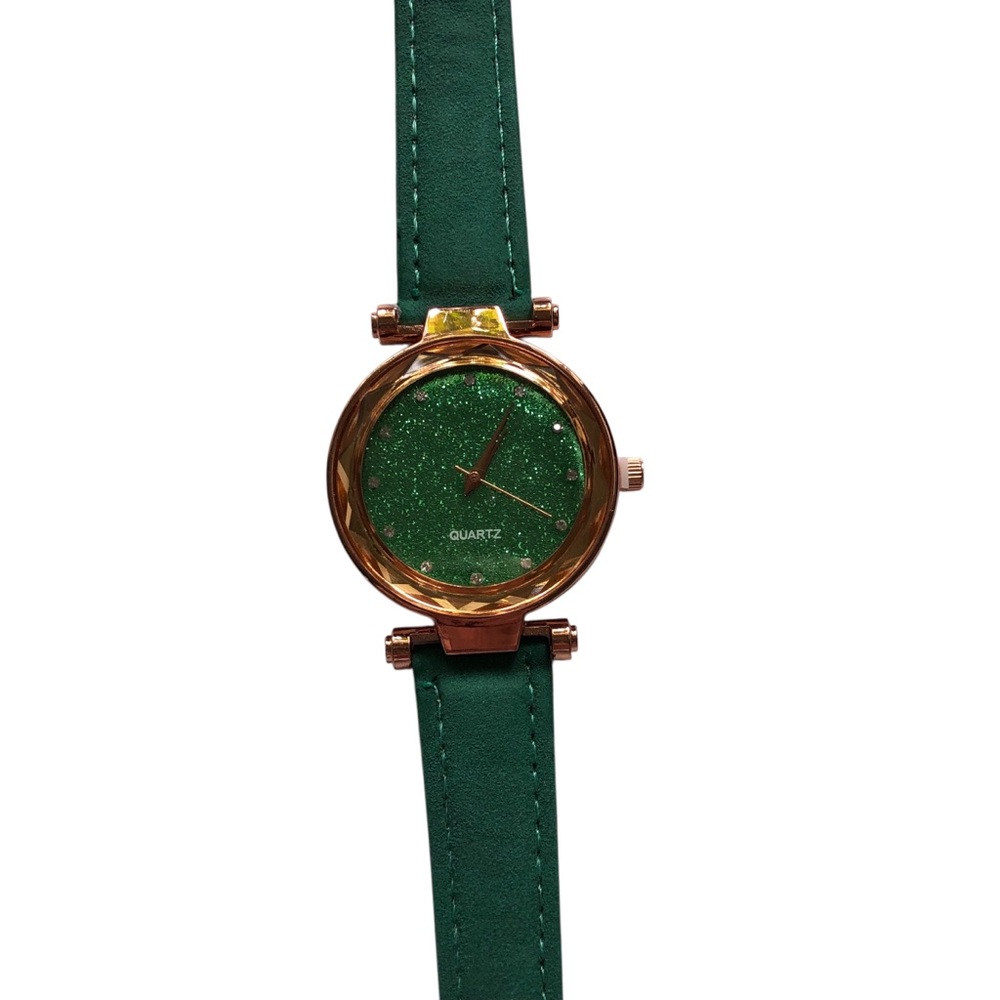 Green and Gold Minimalist Watch